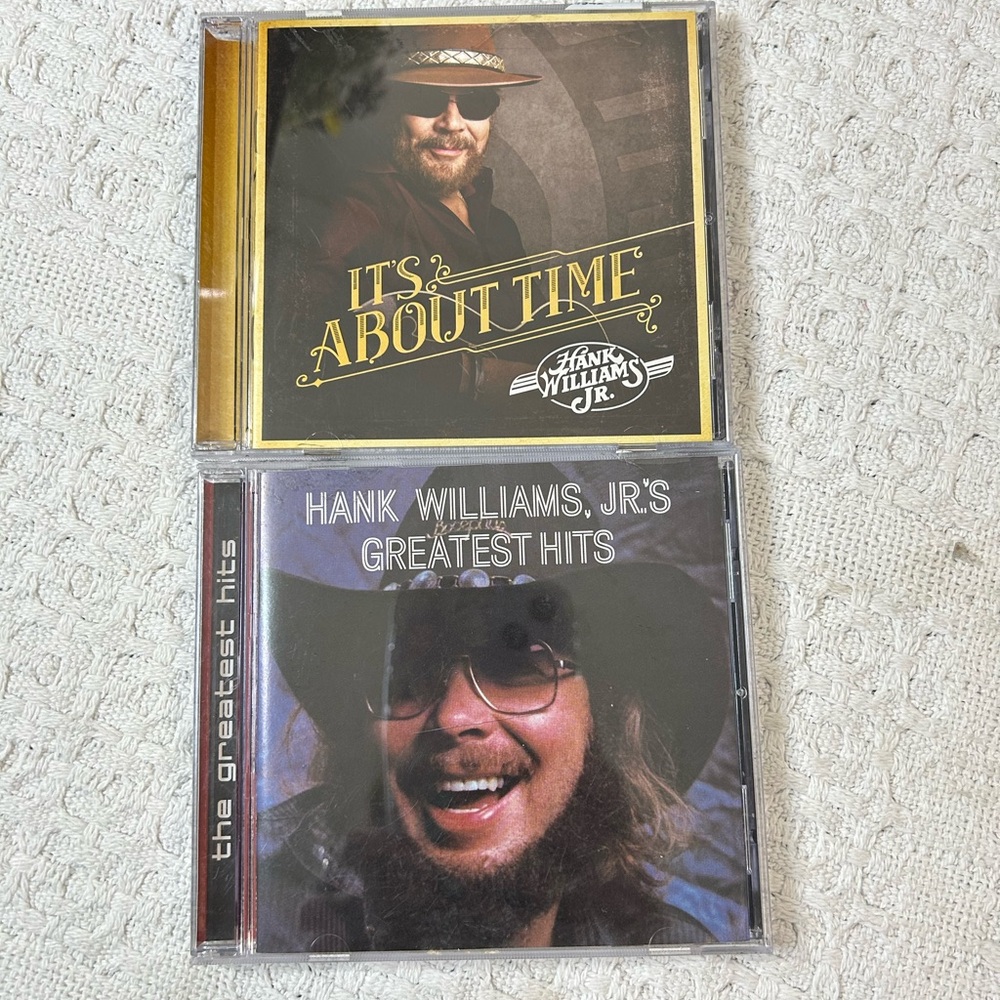 Hank Williams Jr. CD Collection Set of Two “It’s about time”‎ & “Greatest Hits”